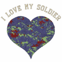 I Love My Soldier Camouflage Heart