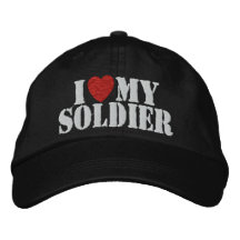 I Love My Soldier Embroidered Hat ✯