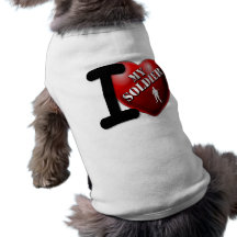 I Love My Soldier Pet Tshirt