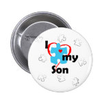 I Love My Son  - Autism Button