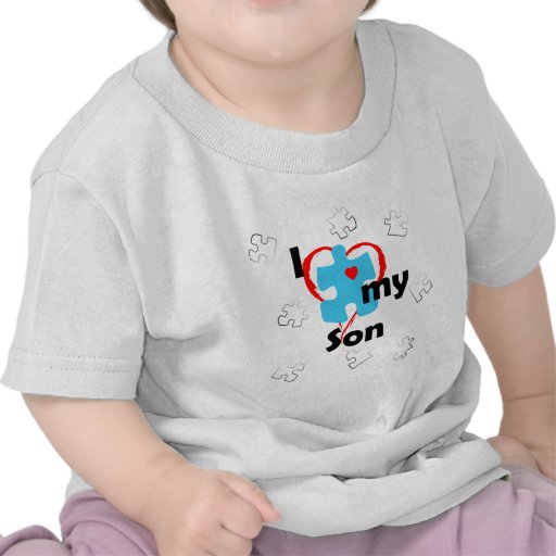 I Love My Son  - Autism T Shirts
