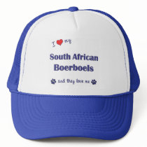 I Love My South African Boerboels (Multiple Dogs) Trucker Hat