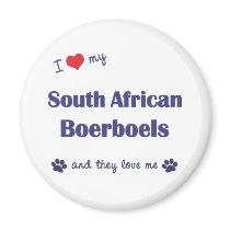 I Love My South African Boerboels (Multiple Dogs) Fridge Magnets