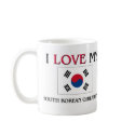 I Love My South Korean Girlfriend mugs