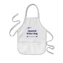 I Love My Spanish Water Dog (Female Dog) aprons