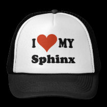 I Love My Sphinx Cat Products hats