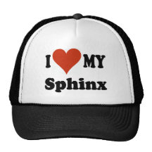 I Love My Sphinx Cat Products Hats