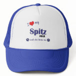I Love My Spitz Mix (Female Dog) hats