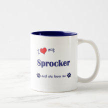 I Love My Sprocker (Female Dog) Coffee Mug