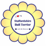 I Love My Staffordshire Bull Terrier (Female Dog) Photo Cutout