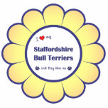 I Love My Staffordshire Bull Terriers (Multi Dogs) Photo Cutout