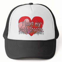 I LOVE MY STATE TROOPER MESH HAT