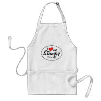 I Love My Stumpy (It's a Dog) Aprons