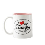 I Love My Stumpy (It's a Dog) mugs