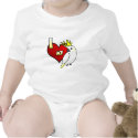 I Love my Sulphur Crested Cockatoo Baby Creeper t-shirts