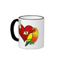 I Love my Sun Conure Mug