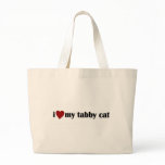 I Love My Tabby Cat bags