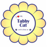 I Love My Tabby Cat (Male Cat) photo sculptures