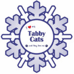 I Love My Tabby Cats (Multiple Cats) photo sculptures
