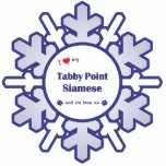 I Love My Tabby Point Siamese (Female Cat) photo sculptures