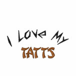 I Love My, Tatts-Saying-Embroidered-T-Shirt