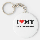 I Love My Tax Inspector Keychains