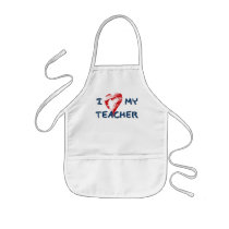 I LOVE MY TEACHER APRONS