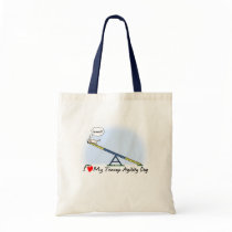 I Love my Teacup Agility Dog Bag
