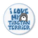 I Love My Tibetan Terrier Magnet