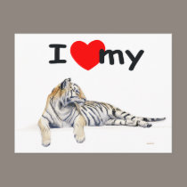 I love my Tiger (for light) postcards