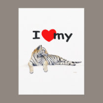 I love my Tiger (for light) postcards