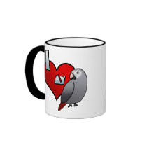 I Love my Timneh African Grey Mug