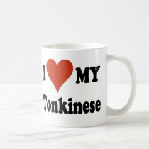 I Love My Tonkinese Cat mugs