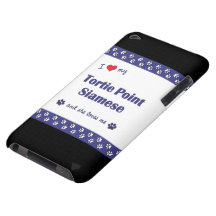 I Love My Tortie Point Siamese (Female Cat) iPod Touch Cover