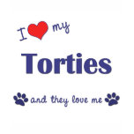I Love My Torties (Multiple Cats) t-shirts