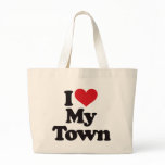 I Love My Town bags