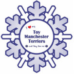 I Love My Toy Manchester Terriers (Multiple Dogs) Photo Cut Out