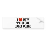 I Love My Truck Driver bumper stickers
