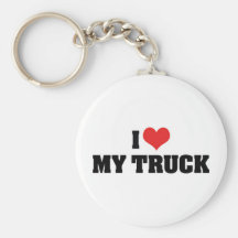 I Love My Truck Keychain