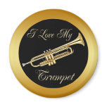 I LOVE MY TRUMPET magnets