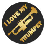 I LOVE MY TRUMPET stickers