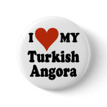 I Love My Turkish Angora Cat buttons