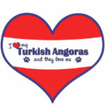 I Love My Turkish Angoras (Multiple Cats) photo sculptures
