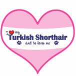 I Love My Turkish Shorthair (Male Cat) photo sculptures