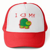 I Love My Turtle Mesh Hats