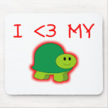 I Love My Turtle mousepads