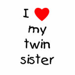 I Love My Twin Sister photo sculptures