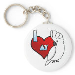 I Love my Umbrella Cockatoo Keychain