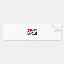 I love my Uncle Bumper Sticker
