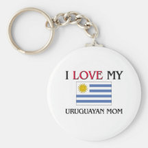 I Love My Uruguayan Mum Key Chains